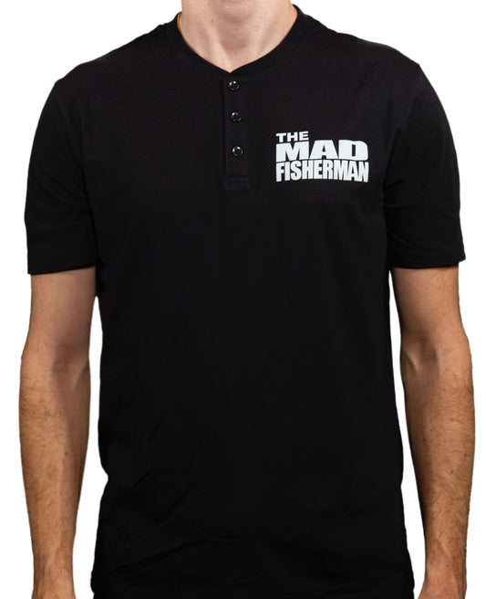 âMAD FISHERMANâ Henley shirt