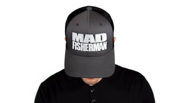“MAD FISHERMAN” Gray Snapback