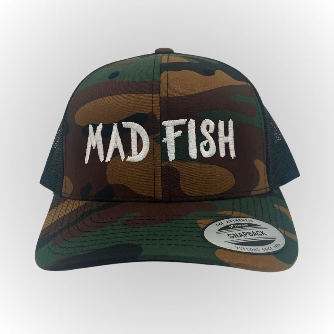“MAD FISH” Camo Snapback