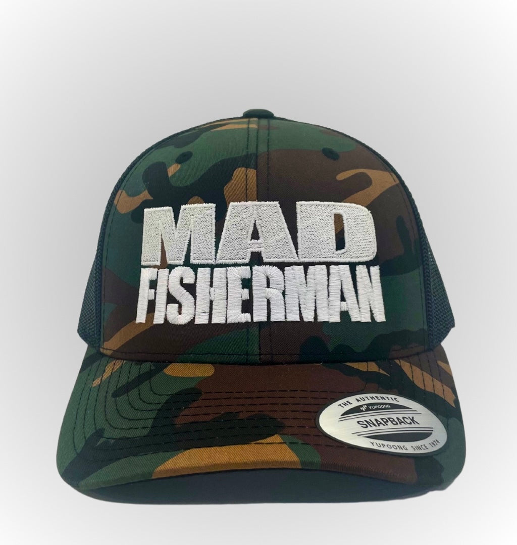 “MAD FISHERMAN” Camo Snapback