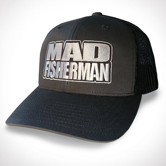 “MAD FISHERMAN” Gray Snapback
